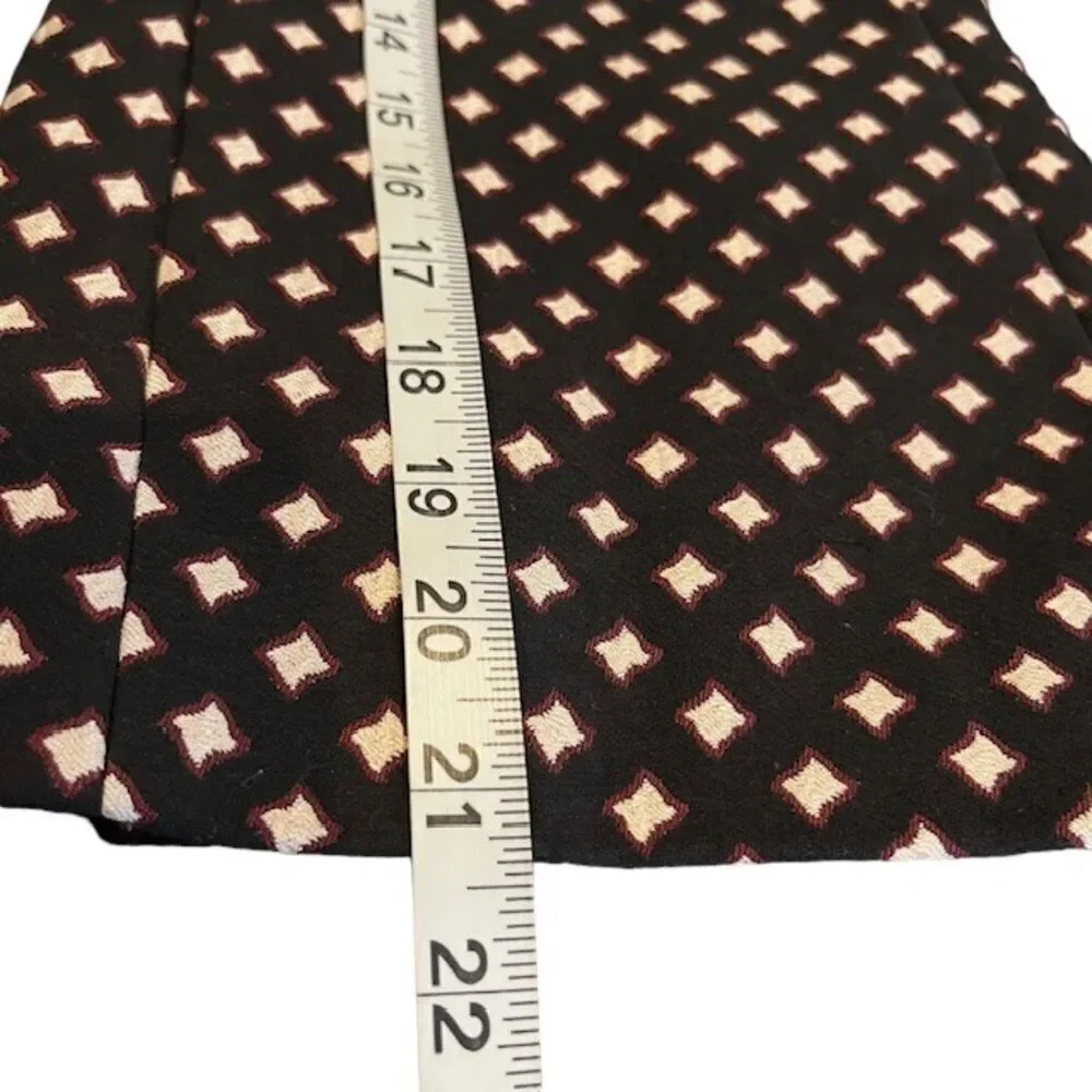 Kate Spade Diamond Jacquard Lined Blazer Black With White Burgundy Size‎ 8